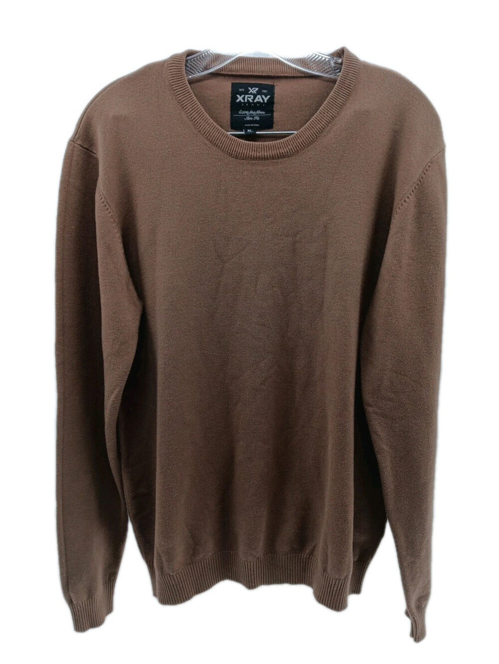 Xray Jeans Sweater Men's XL Slim Fit Brown Casual Premium Comfort  Sweatshirt